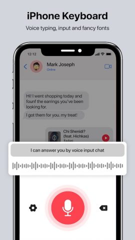 iPhone Keyboard для Android — скриншот 3