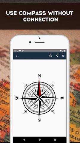 latitude longitude & compass для Android — скриншот 2