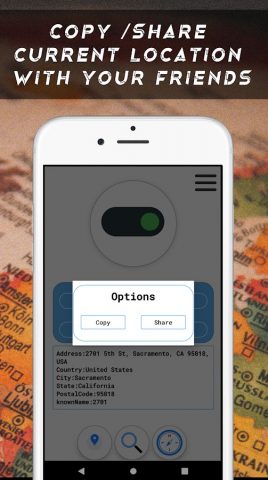 latitude longitude & compass для Android — скриншот 5