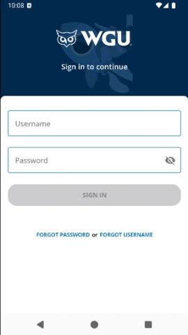 myWGU Mobile для Android — скриншот 1