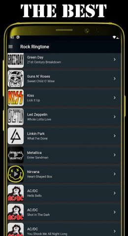 рок мелодии для Android — скриншот 2