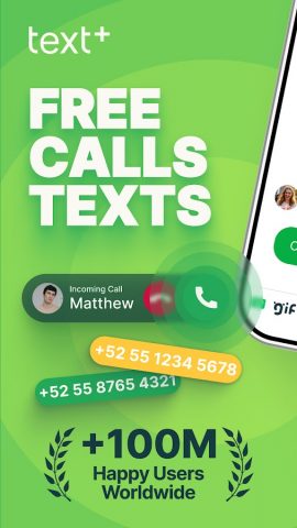 textPlus: Text Message + Call для Android — скриншот 1