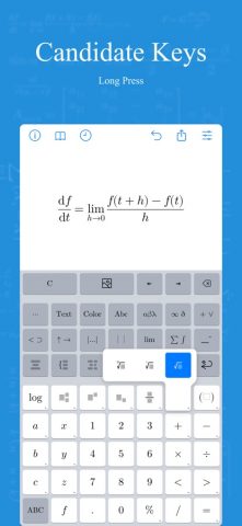 xFormula — Equation Editor для iOS — скриншот 4