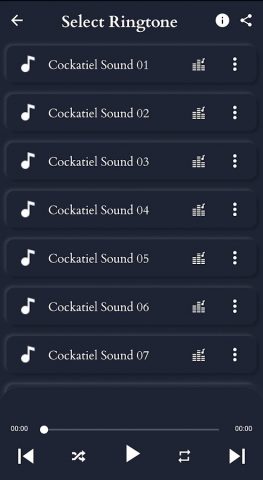 звуки кореллы для Android — скриншот 3