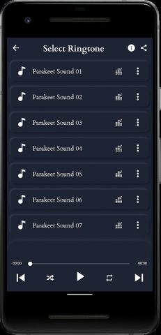 звуки попугая для Android — скриншот 2