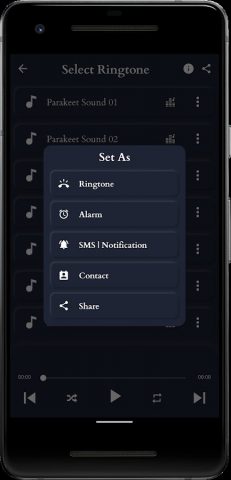 звуки попугая для Android — скриншот 3
