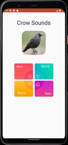 звуки вороны для Android — скриншот 2