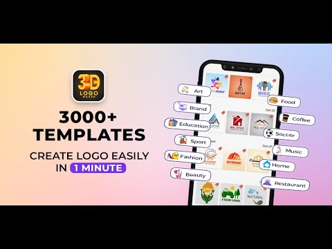 3D Logo Maker -Дизайн логотипа для Android — официальный трейлер