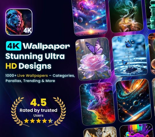 4K обои, живые обои телефон для Android — скриншот 1