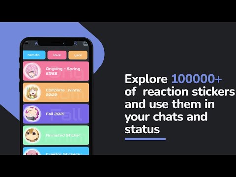 +999K Anime Stickers WASticker для Android — официальный трейлер