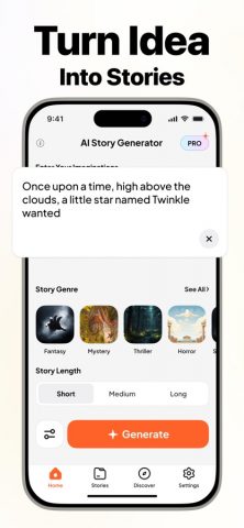 AI Story Writer: писать книгу для iOS — скриншот 2
