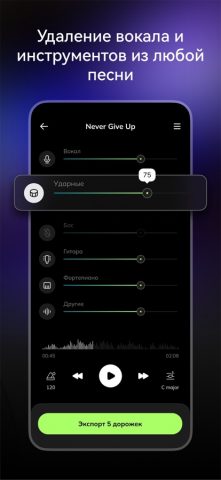 AI Vocal Remover — MusicLab для iOS — скриншот 3