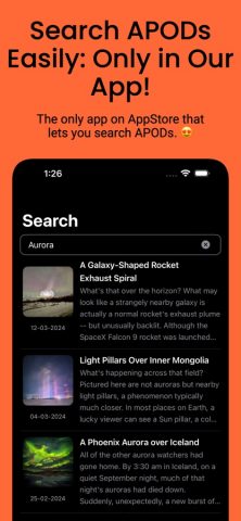 APOD: Виджет Астро Фото для iOS — скриншот 3