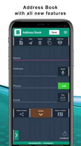 Адресная книга для Android — скриншот 1