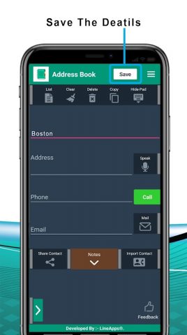 Адресная книга для Android — скриншот 2
