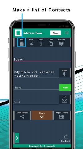 Адресная книга для Android — скриншот 3
