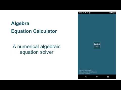 Algebra Equation Calculator для Android — официальный трейлер