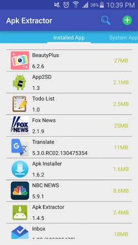 Apk Extractor для Android — скриншот 1