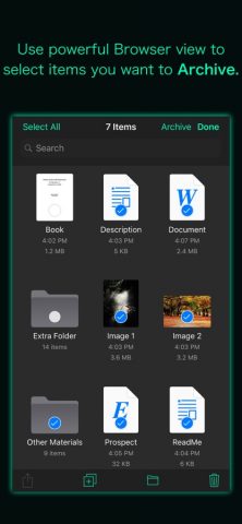 Archive Utility для iOS — скриншот 3