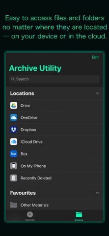 Archive Utility для iOS — скриншот 5