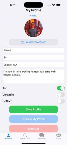 Asian Gay Chat для iOS — скриншот 1