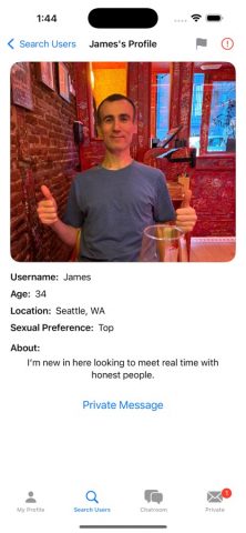 Asian Gay Chat для iOS — скриншот 2