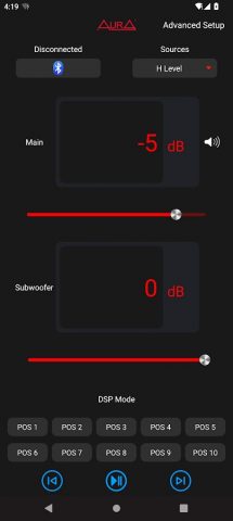 Aura DSP для Android — скриншот 2
