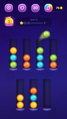 Ball Sort — Color Puzzle для Android — скриншот 1