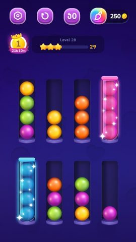 Ball Sort — Color Puzzle для Android — скриншот 2
