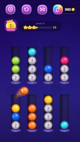 Ball Sort — Color Puzzle для Android — скриншот 5