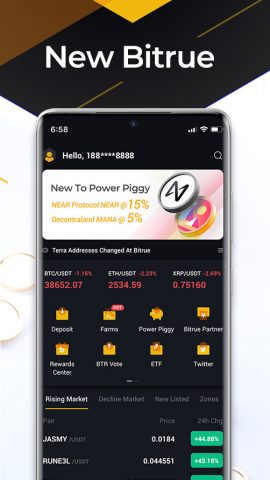 Bitrue — купить криптовалюту для Android — скриншот 1