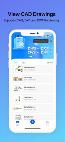 CAD FastView-Просмотрщик DWG для iOS — скриншот 1