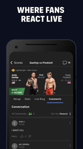 CBS Sports App: Scores & News для Android — скриншот 3