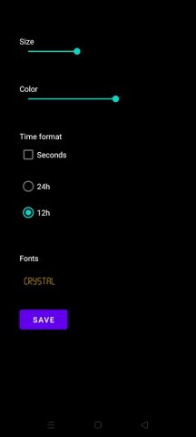 Часы на весь экран для Android — скриншот 1