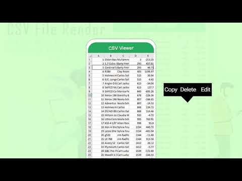 Читатель CSV-файлов для Android — официальный трейлер