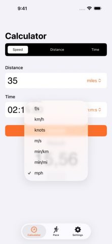 Calculator Speed Distance Time для iOS — скриншот 5