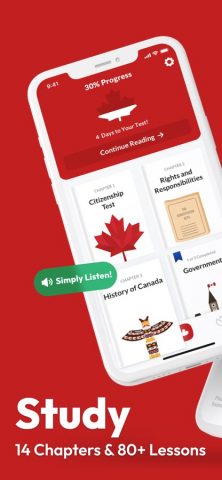Canadian Citizenship 2026 для iOS — скриншот 1