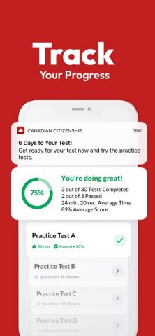 Canadian Citizenship 2026 для iOS — скриншот 5