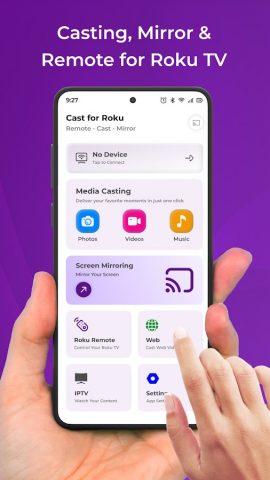 Cast for Roku | Screen Mirror для Android — скриншот 1