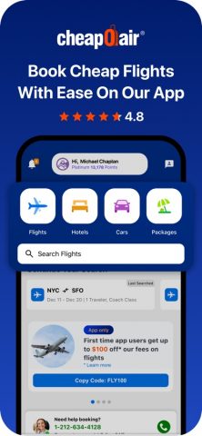 CheapOair: Cheap Flight Deals для iOS — скриншот 1
