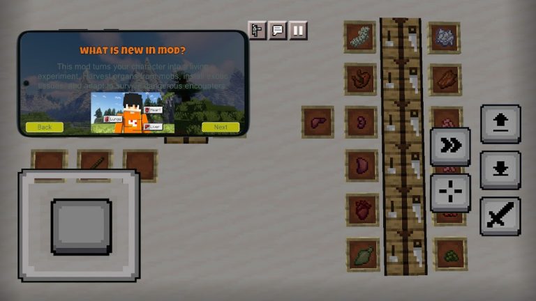 Chest Cavity Mod for Minecraft для Android — скриншот 4