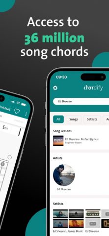 Chordify: Songs, Chords, Tuner для iOS — скриншот 2