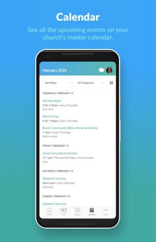 Church Center App для Android — скриншот 3