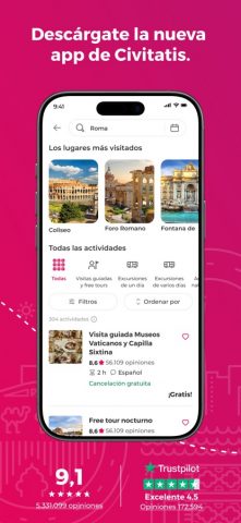 Civitatis: ¡Llena tu viaje! для iOS — скриншот 2