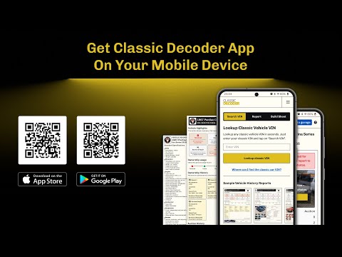 Classic Car VIN Lookup для Android — официальный трейлер