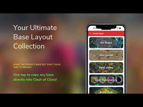 CoC Base Maps 2026 – Fan App для Android — официальный трейлер