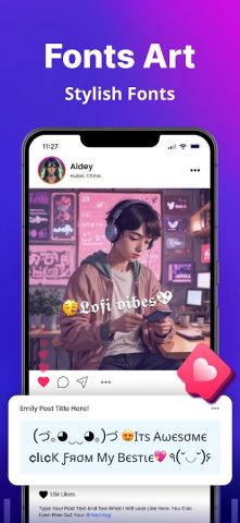 Красивые шрифты — Клавиатуры для Android — скриншот 4