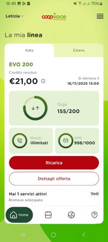 CoopVoce для Android — скриншот 1