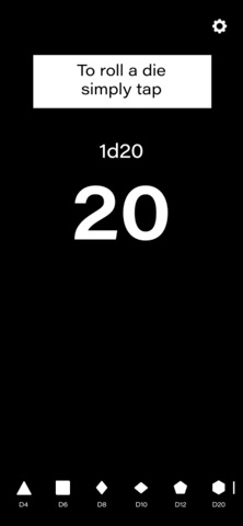 D20 — симулятор кубика для iOS — официальный трейлер