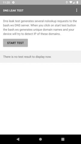 DNS leak test для Android — скриншот 1
